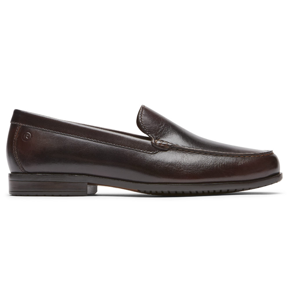 Sapato Vela Rockport Homem Marrom Escuro - Classic Lite 2 Venetian - 56748PYEH